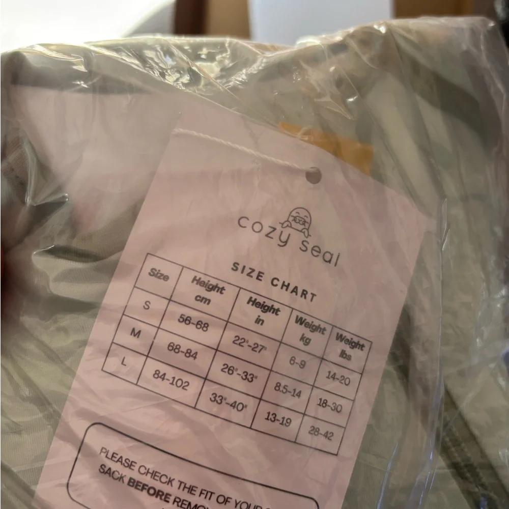 Cozy Seal Sage green Baby Sleep Sack sz S 0-6 months 1 TOG